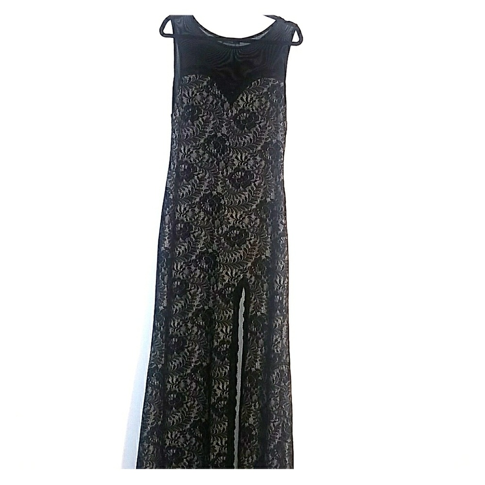 [Miusol] Black Lace Evening Dress (L/XL) (NWT)